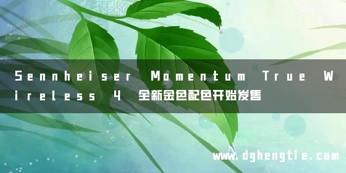 Sennheiser Momentum True Wireless 4 全新金色配色开始发售